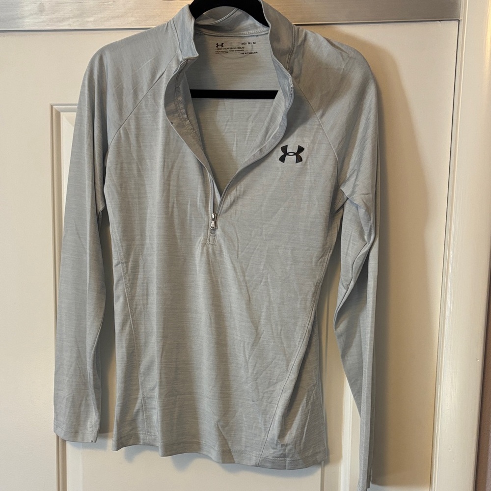 Under Armour Heather Gray Zip Pullover